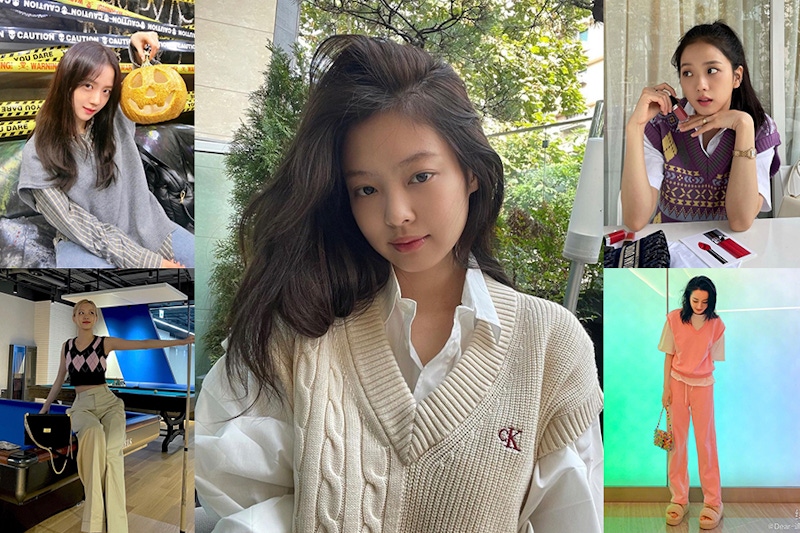 穿搭女孩初秋OOTD穿搭公式快筆記！奶奶款針織背心穿搭單品快包色，從襯衫到T恤全都超百搭