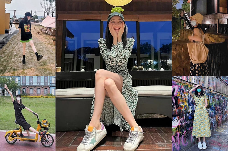 迪麗熱巴Plog裙裝穿搭4大重點！穿出酷甜美少女風格，耍性感吸讚吸不完｜女星穿搭