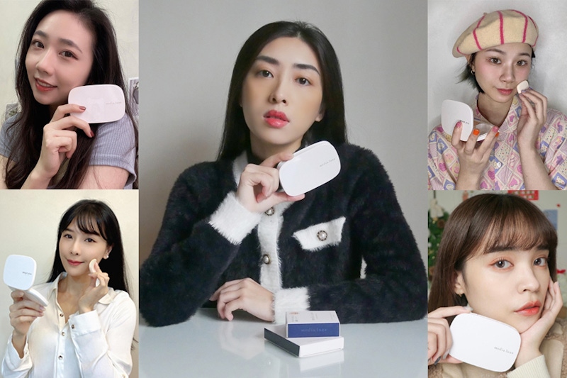 粉餅百人試用報告｜media luxe媚點全新《雪紡親膚粉餅》滿意度100分！直覺上妝顏值飆升！