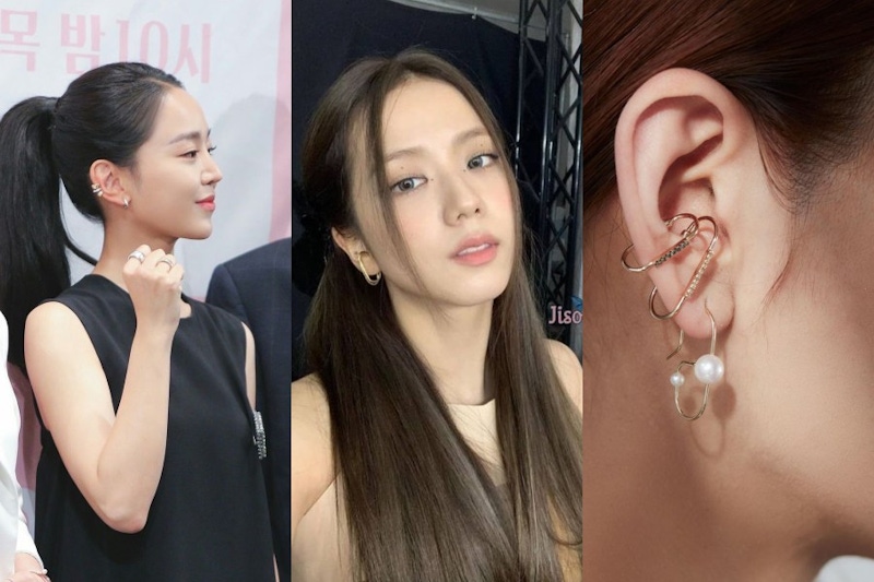 Jisoo也在戴時髦耳骨夾推薦！配角變主角：單戴有個性這樣選，層疊搭配高招拆解！