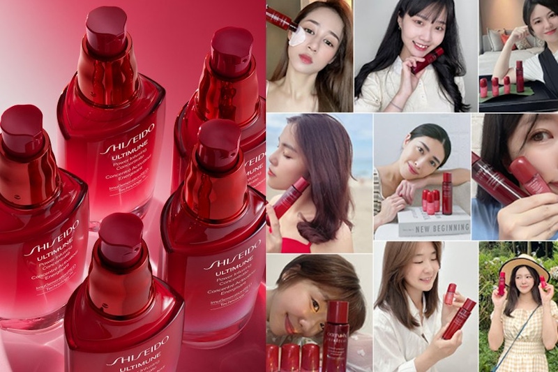 百人見證小紅奇蹟1+1！資生堂國際櫃《小紅瓶#電波精華》搭配濕敷資生堂奇蹟露嫩回少女肌！