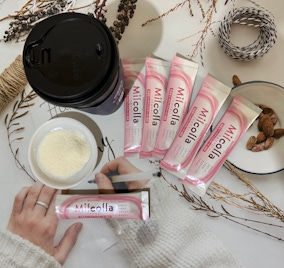 Milcolla蜜露珂娜膠原蛋白粉，淡淡奶香加什麼飲品都適合