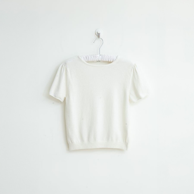 【夯韓貨直送】親膚圓領短袖針織上衣