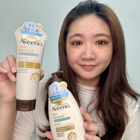 Aveeno艾惟諾燕麥煥光奇肌磨砂膏Aveeno艾惟諾燕麥煥光奇肌保濕乳7天嫩膚有感！