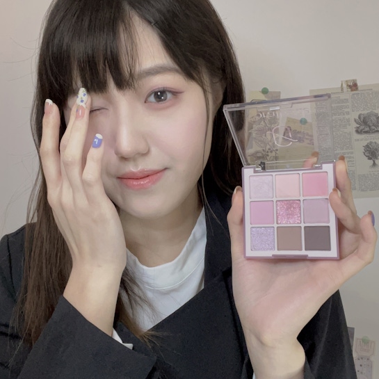 春日薰衣草妝容｜Coralhaze 丁香粉月眼影體驗分享