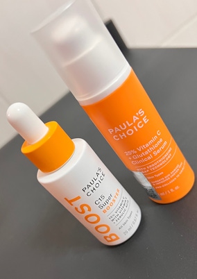 敏感肌也能安心亮白？ 寶拉C15縮時亮白抗氧精萃 + 寶拉C25瞬效亮白淡斑精華