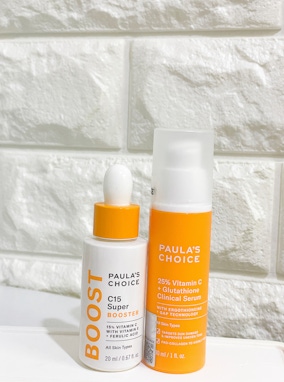 夏日美白你可以這樣做⋯⋯ Paula’s Choice寶拉嚴選推出『C15縮時亮白抗氧精萃』及『C25瞬效亮白淡斑精華』，早C晚C保養法，幫你達到肌膚亮白！