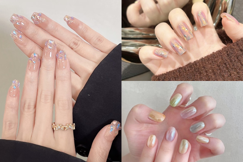 10款2025夏日美甲款式推薦！冰塊美甲、水波紋美甲、貓眼美甲⋯⋯通通做起來，夏天做這些美甲最消暑！