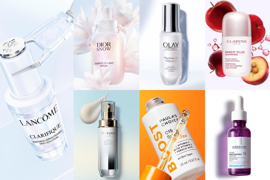 「臉變亮」捷徑快筆記！20款2025專櫃/開架好用美白精華液推薦！產品成分分析如何擊退各種成因暗沉、掰了毛孔瑕疵⋯