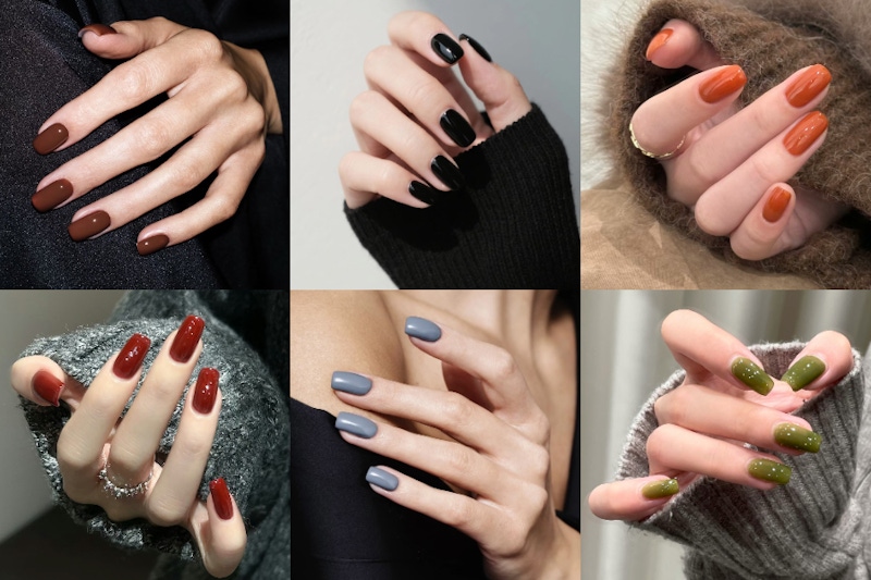 純色的極致魅力！10 款 2025 冬天必備「單色美甲」推薦：橄欖綠、酒紅色、巧克力棕、南瓜橘⋯⋯打造高級又耐看的冬季風格！