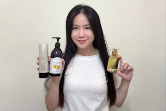 LODNI蘿德妮評價/山野林間洗髮精好用嗎【依蘭精油舒緩洗髮精LODNI髮根養髮液免沖護髮野櫻花還原酸修補菁華】Cindy開箱專櫃養髮產品分享