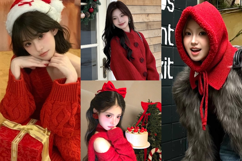 2025聖誕節穿什麼？10款聖誕必備「紅色 Dress Code 單品」推薦！紅色毛衣、紅色圍巾、紅色巴拉克拉法帽、紅色襪套⋯
