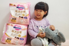 {育兒}  恩妹都穿妙而舒極透舒膚妙兒褲|輕薄不悶熱安穩睡過夜