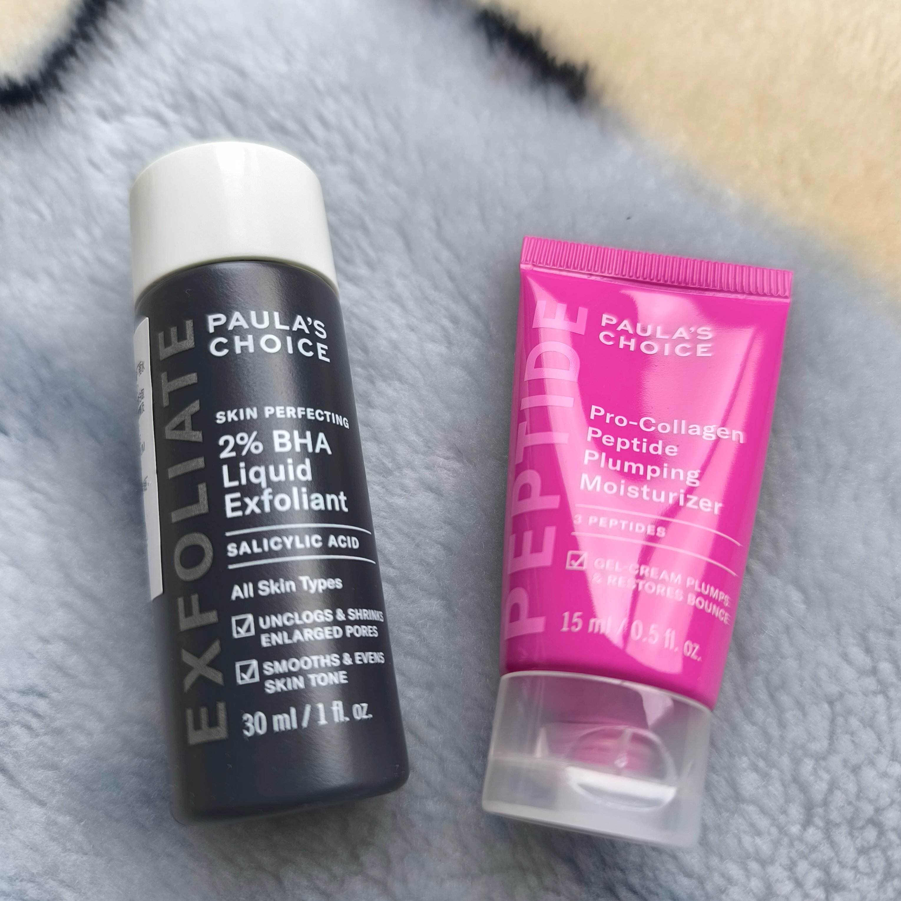 2%水楊酸精華液 x 高效胜肽膠原緊緻霜，澎潤有感看得見