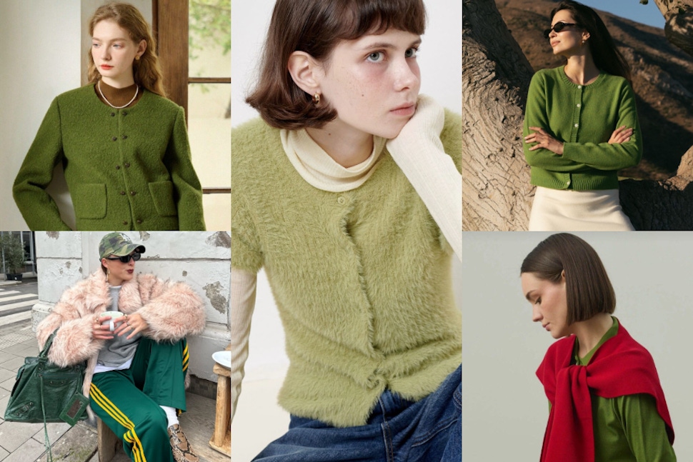 「綠色」配什麼顏色才能時尚又高級？10組配色靈感有哪些？馬上為冬季穿搭加點綠！