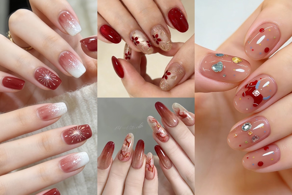 2026新年紅色美甲款式推薦！10款馬年開運美甲靈感都在這：馬、煙火、麻將⋯通通放上手！