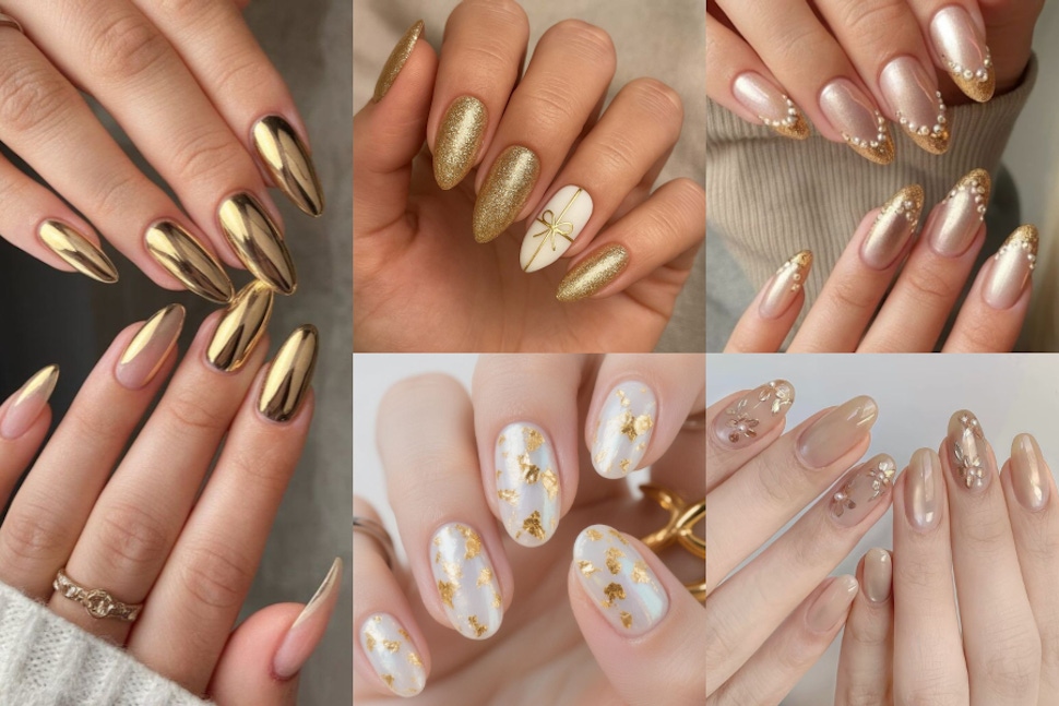 2026新年「金色美甲」靈感推薦！10款式一次看：金色法式、金色貓眼、金色細閃⋯通通都能顯年味！