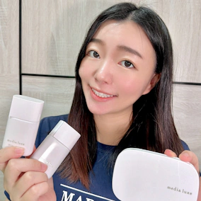 給我透亮細緻妝❤️媚點雪紡親膚粉餅