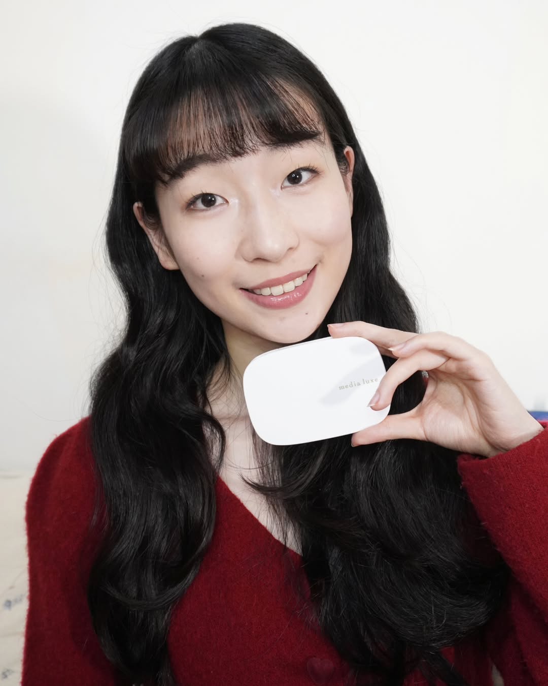 media luxe媚點「雪紡親膚粉餅」全新粉嫩色