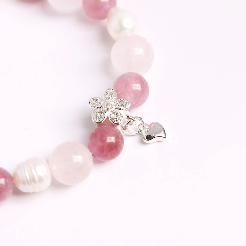 繁花映心・粉晶珍珠珍藏手鍊