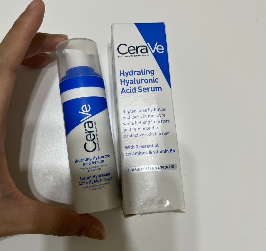 CeraVe適樂膚全效水光B5玻尿酸修護精華迅速修復乾燥肌膚!