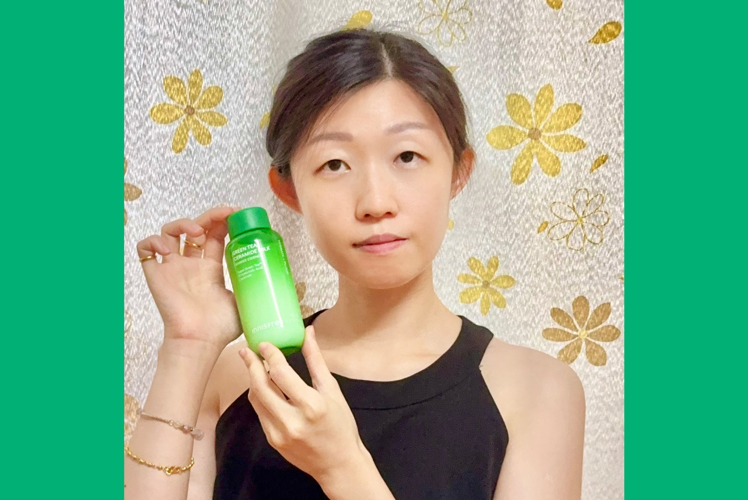 一瓶3秒保濕快充：Innisfree 悅詩風吟－綠茶神經醯胺牛奶水精華