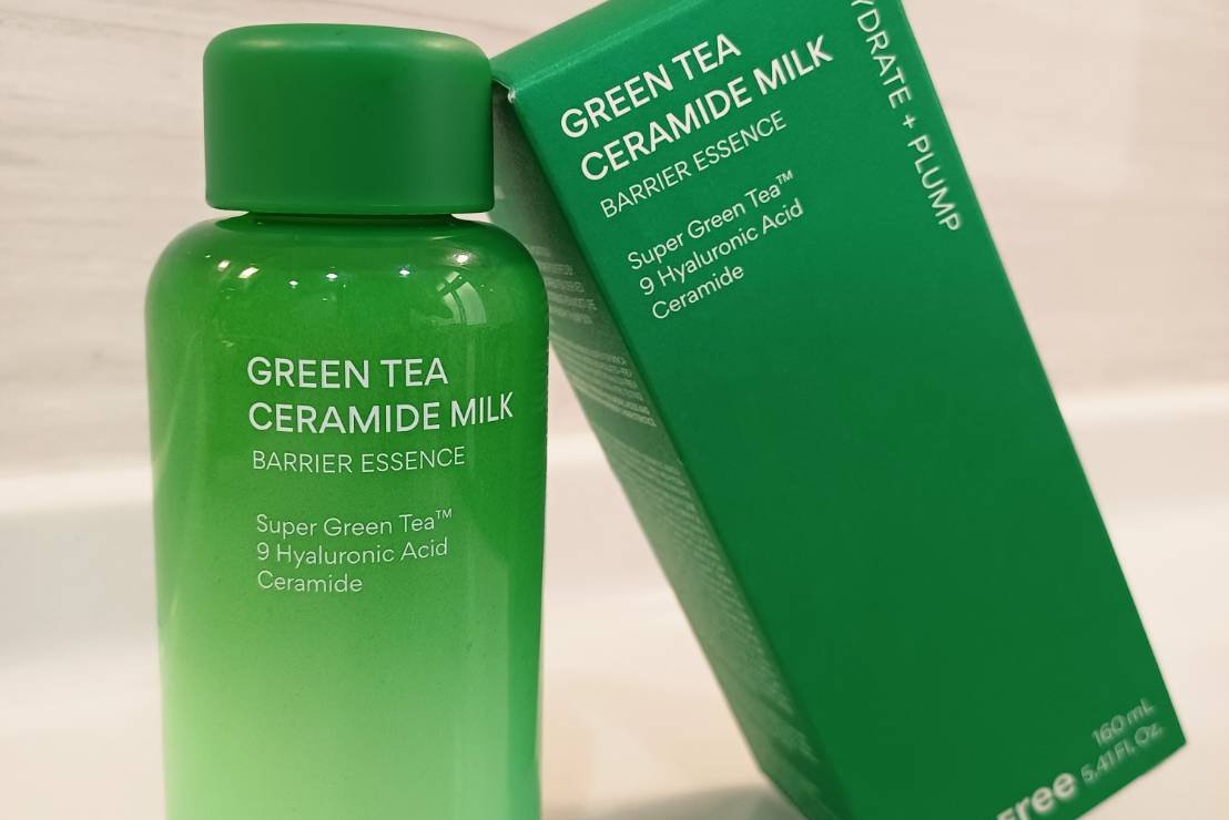 Innisfree綠茶神經醯胺牛奶水精華，讓你的肌膚透亮拍照自帶光圈！