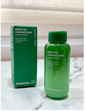 INNISFREE綠茶神經醯胺牛奶水精華   換季乾荒OUT！肌膚回到柔嫩穩定狀態