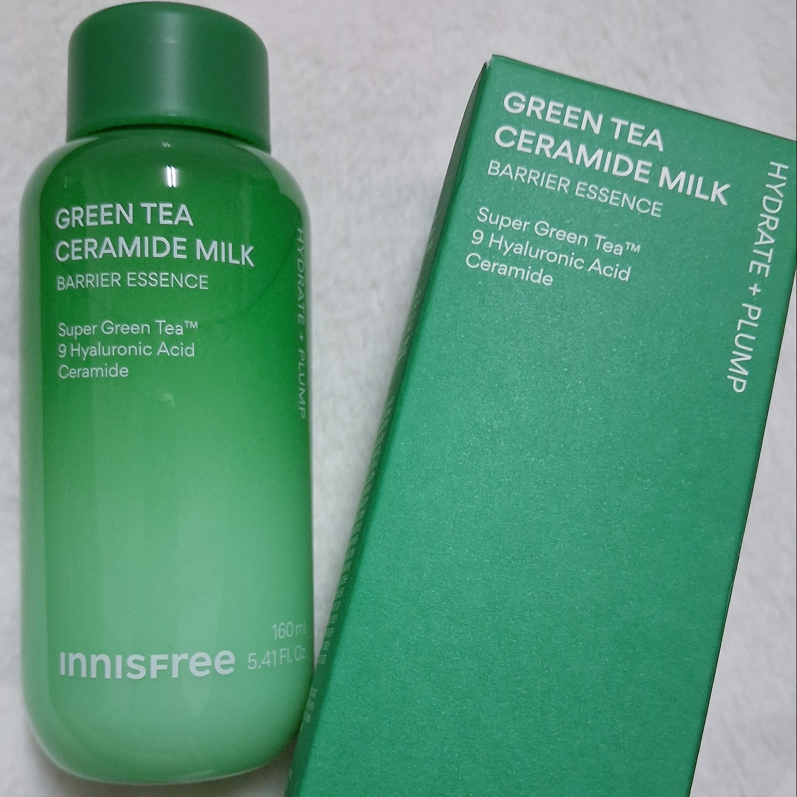 INNISFREE綠茶神經醯胺牛奶水精華肌膚嫩到發光✨